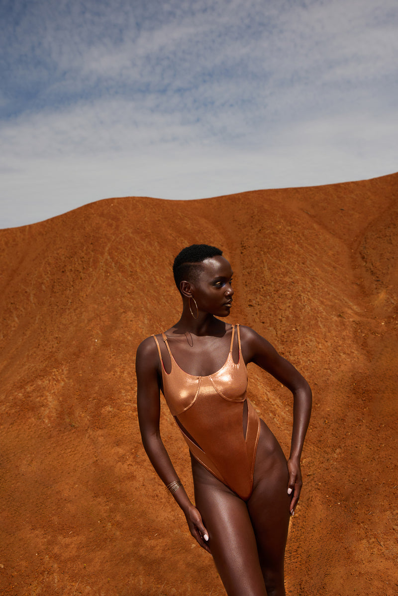 Siren Bodysuit- gold